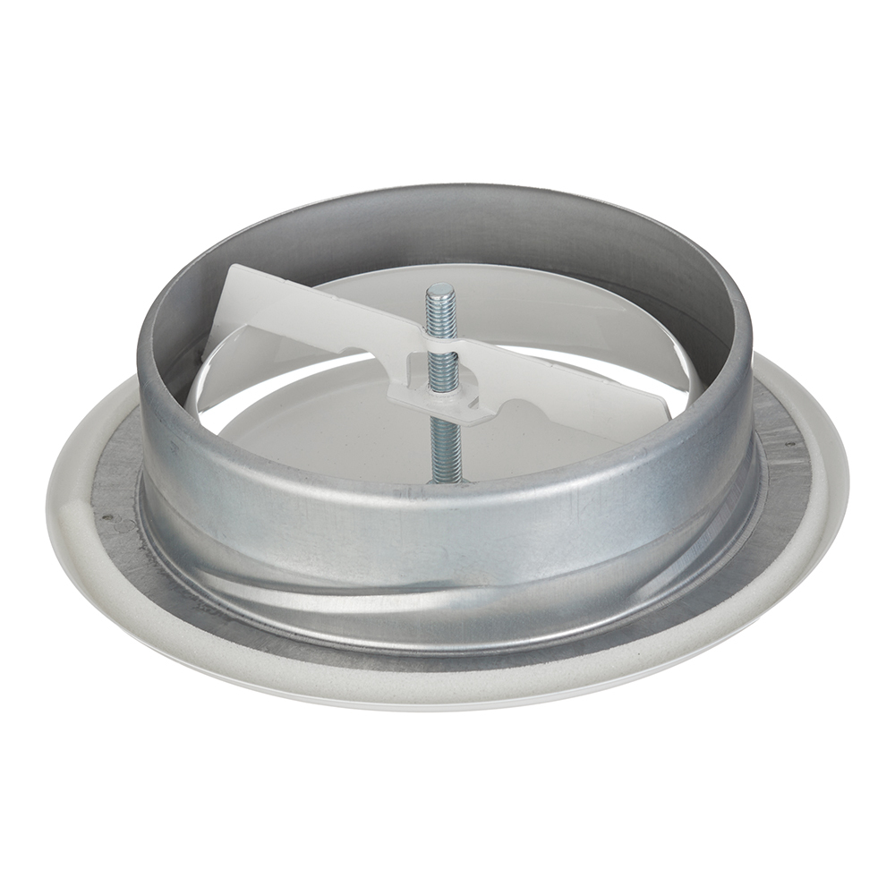 Анемостат вытяжной Era Pro регулируемый стальной с полимерным покрытием d160 мм белый