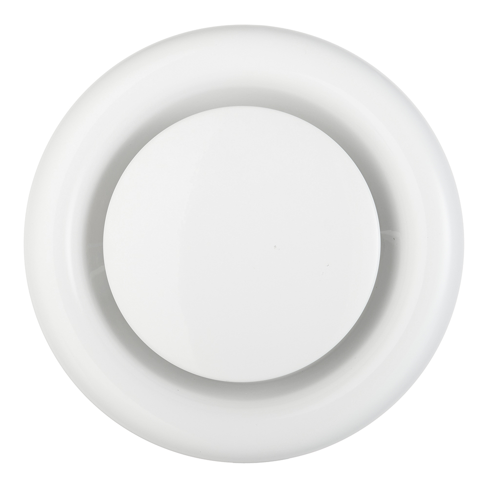 Анемостат вытяжной Era Pro регулируемый стальной с полимерным покрытием d160 мм белый