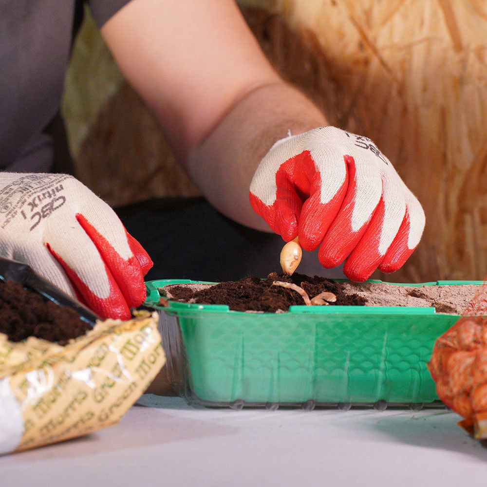 Перчатки х/б маслобензостойкие вспененный нитрильный латекс СВС Нитрикс 1 8 (М) (42-310)