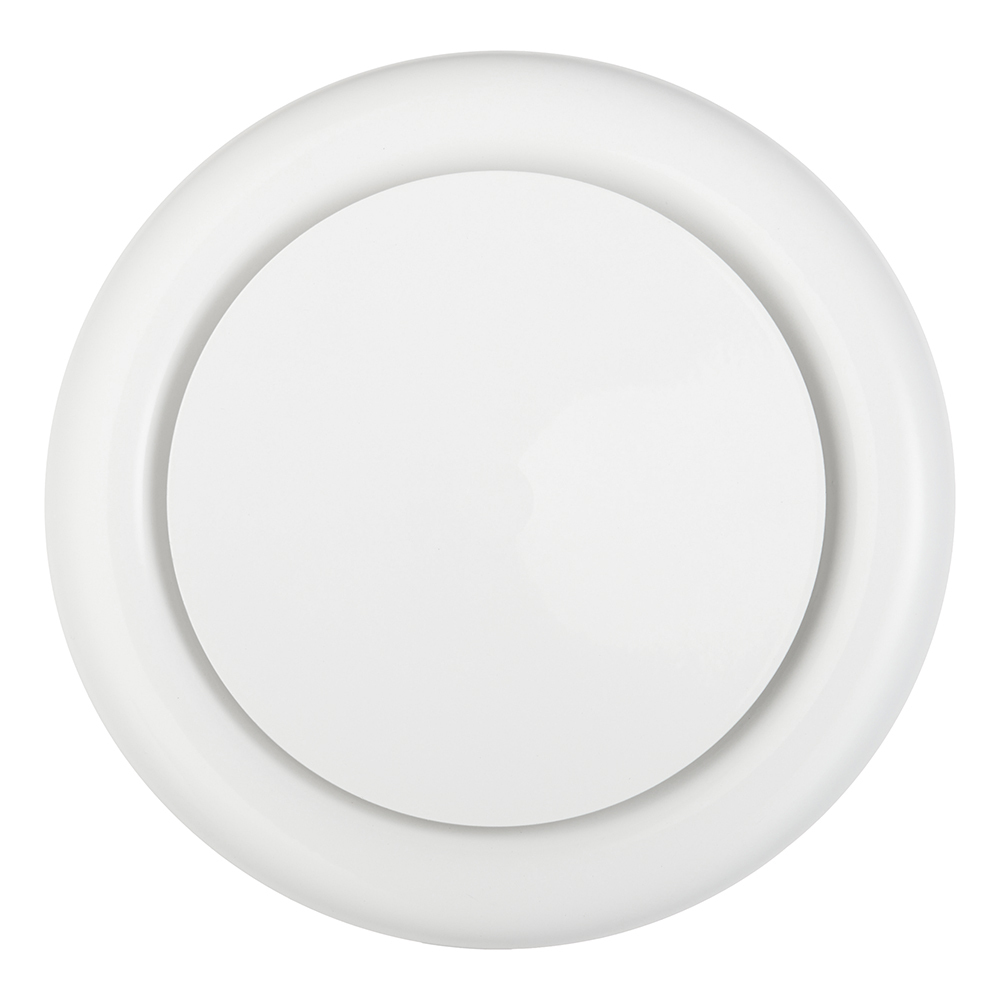 Анемостат приточно-вытяжной Era Pro регулируемый стальной с полимерным покрытием d160 мм белый