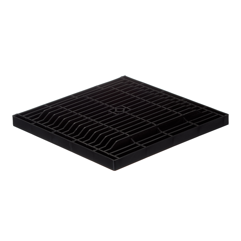 Решетка для дождеприемника Standartpark Polymax Basic 300х300 мм пластиковая черная