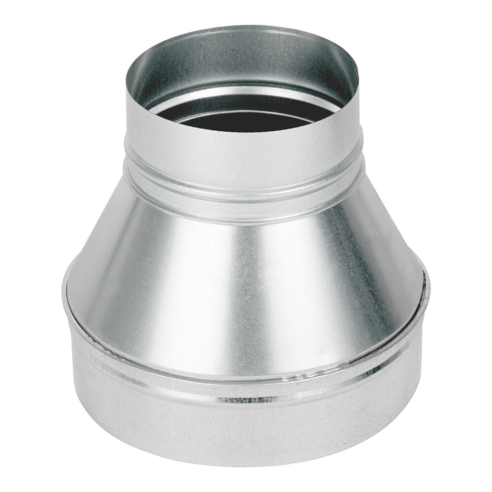 Переход с круглых воздуховодов d250 мм на круглые d160 мм оцинкованный