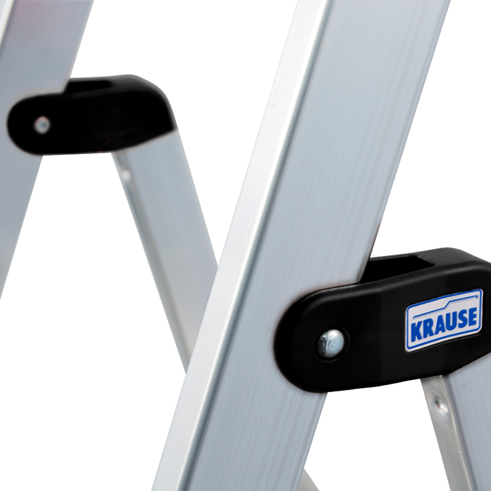 Стремянка алюминиевая 6 ступеней 80 мм с лотком-органайзером 1,25 м Krause