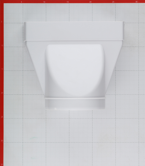 Соединитель эксцентриковый пластиковый для плоских воздуховодов 60х204 мм с круглыми d125 мм