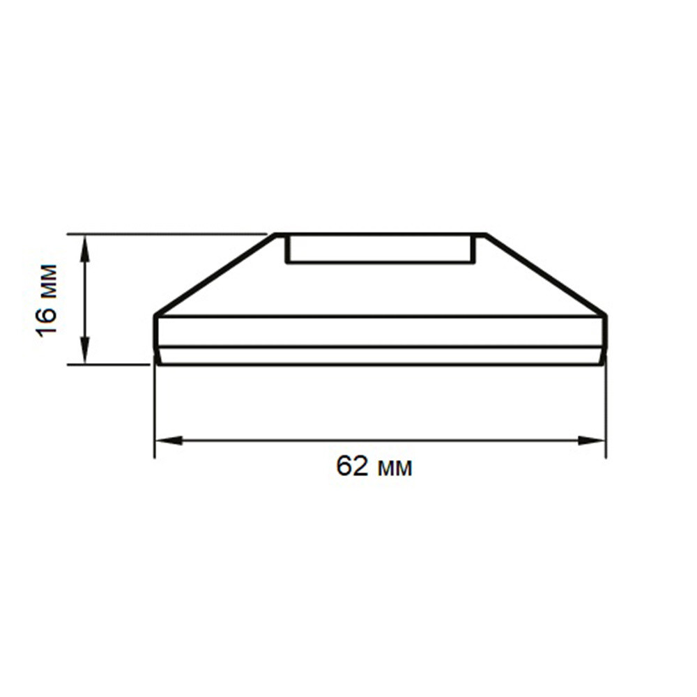 Отражатель декоративный для полотенцесушителя 3/4 d62 мм средний хром