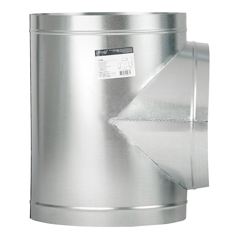 Тройник для круглых воздуховодов d315 мм 90° оцинкованный