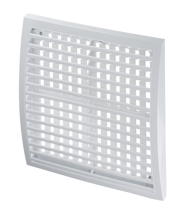 Решетка вентиляционная пластиковая приточно-вытяжная Era РРП 350х350 мм регулируемая белая
