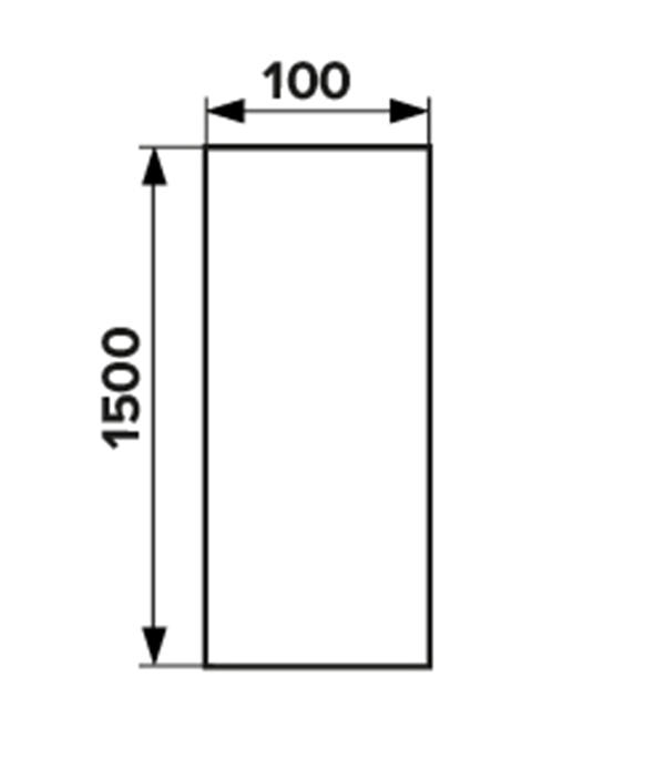 Воздуховод ERA круглый пластиковый d100 мм 1,5 м
