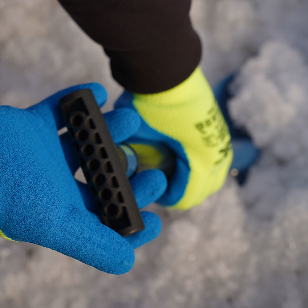 Перчатки акриловые с латексным обливом утепленные СВС Рубифрост Рельеф 9 (L)