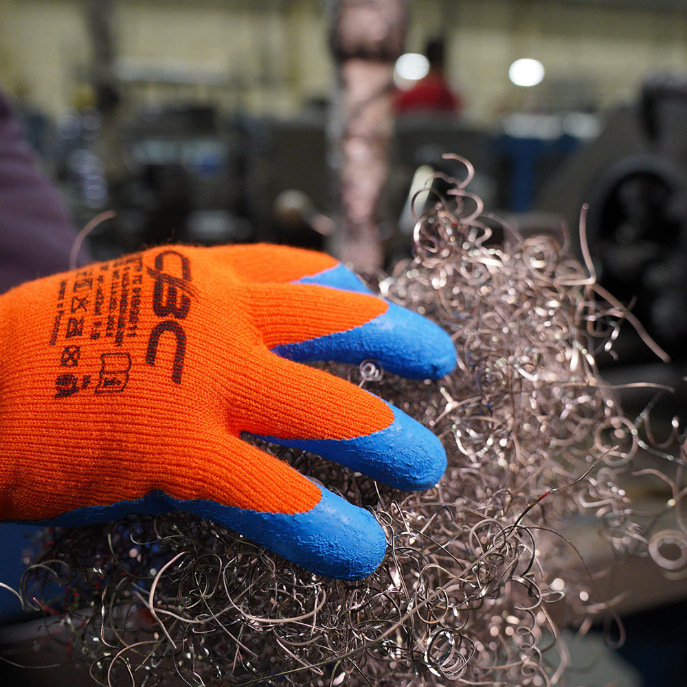 Перчатки акриловые с латексным обливом утепленные СВС Рубифрост Рельеф 9 (L)