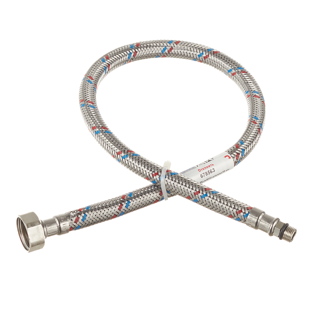 Подводка гибкая для смесителя Mateu 1/2 ВР(г) х М10 штуцер 18 мм 60 см (721060085/THP/678563)