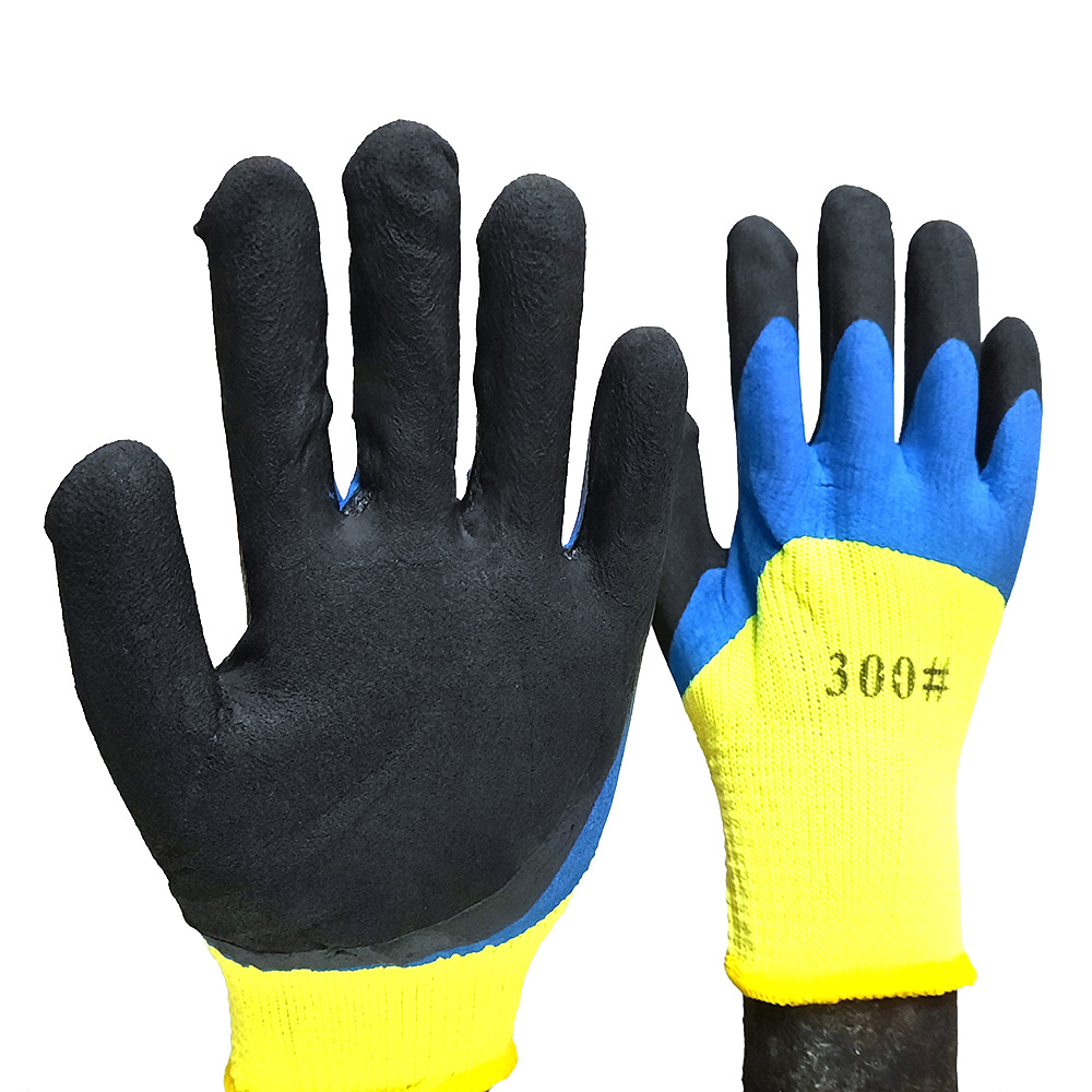 Перчатки акриловые с латексным обливом 9 (L)