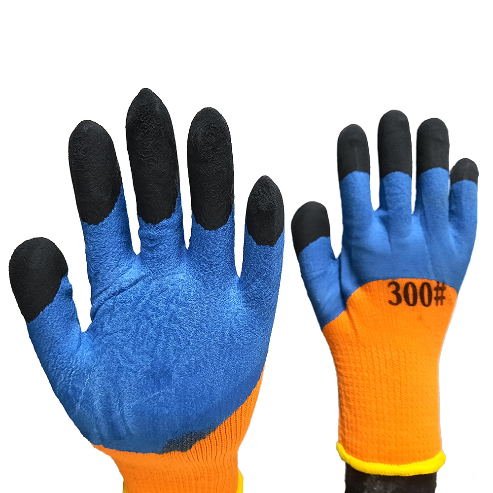 Перчатки акриловые с латексным обливом 9 (L)