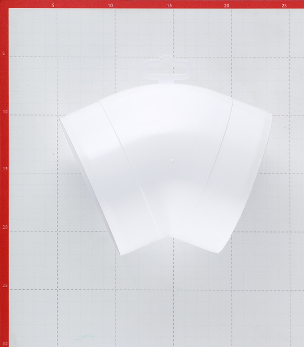 Колено для круглых воздуховодов Era пластиковое d125 мм 45°