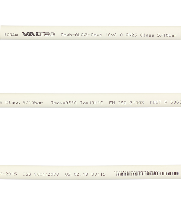 Труба металлопластиковая VALTEC (V1620.100) 16 мм (100 м)