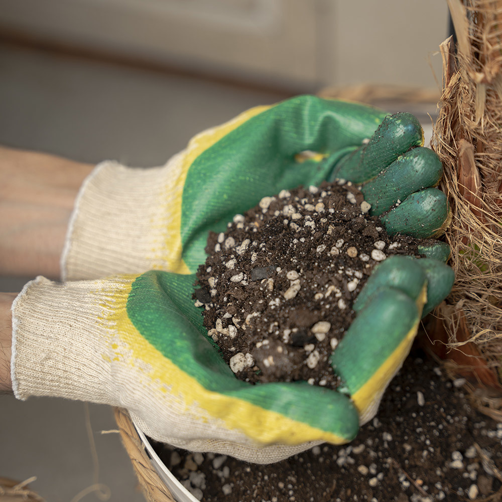 Перчатки х/б 5 нитей с двойным латексным обливом Стандарт зеленые 10 (XL) (170127)