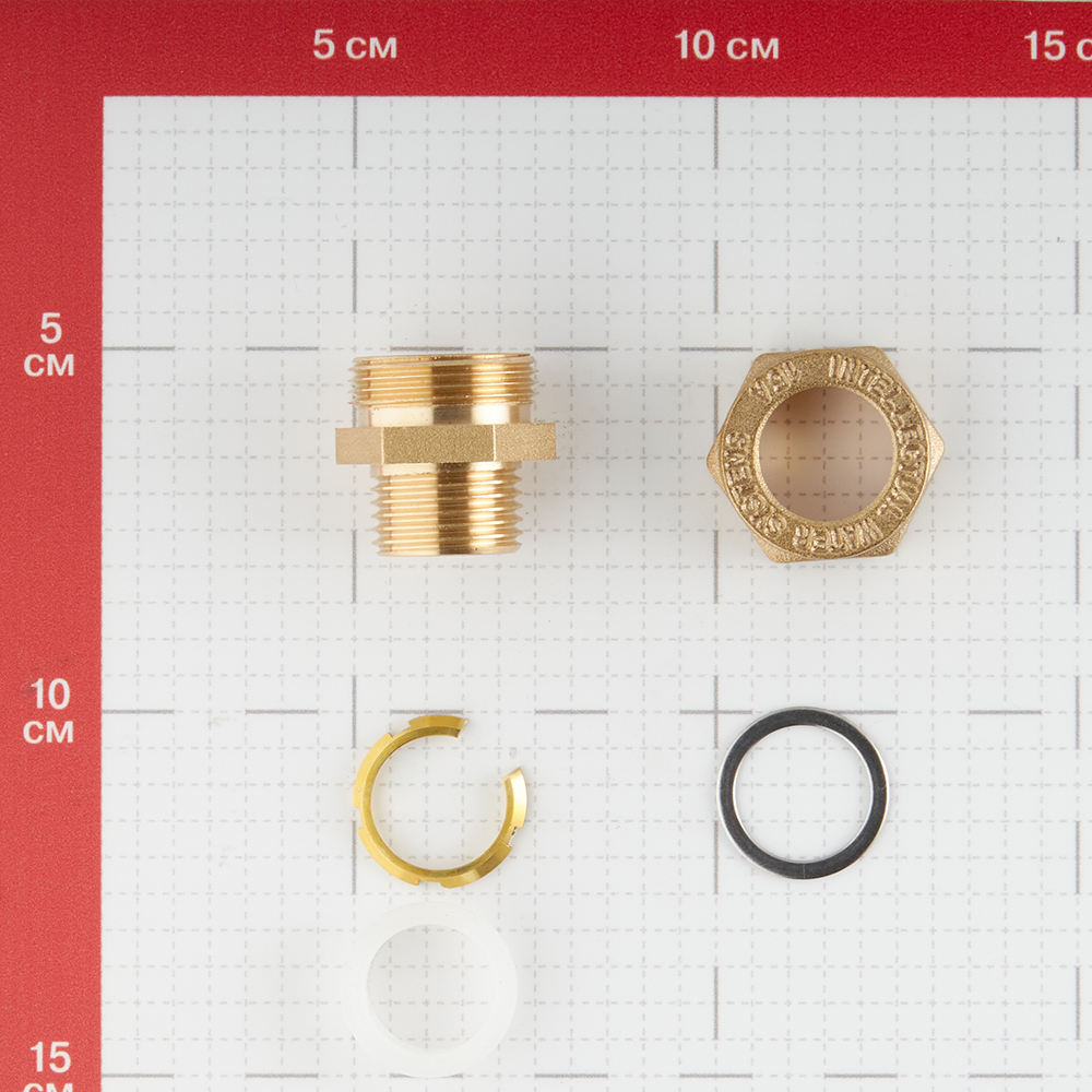 Муфта Stahlmann IWS EasyFix 15 мм х 1/2 ВР(г) для гофрированных труб