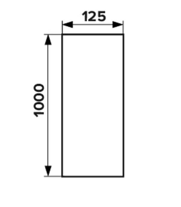 Воздуховод Era круглый пластиковый d125 мм 1 м