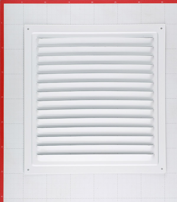 Решетка вентиляционная стальная Era 300х300 мм с сеткой белая