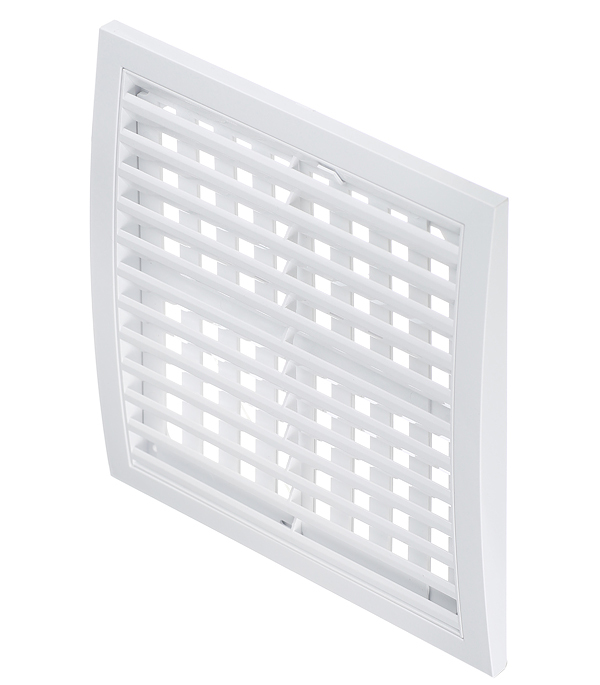 Решетка вентиляционная пластиковая приточно-вытяжная Era РРП 250х250 мм регулируемая белая