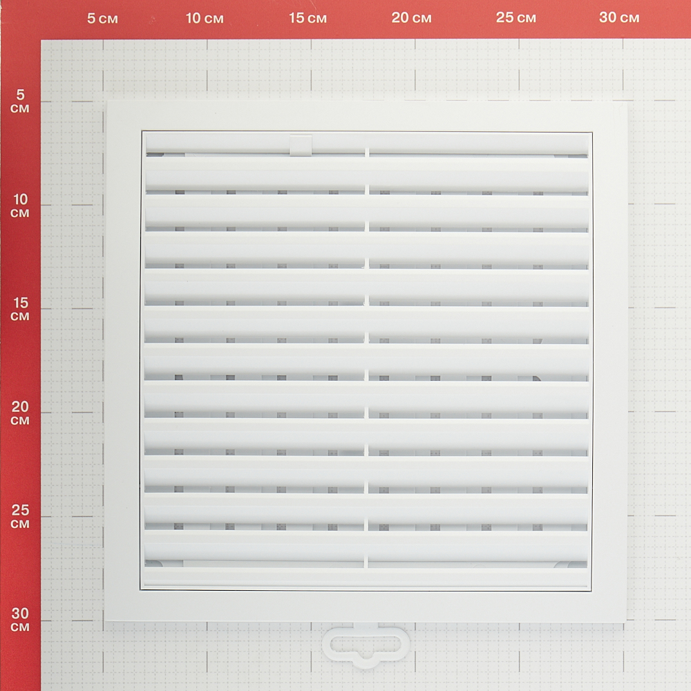 Решетка вентиляционная пластиковая приточно-вытяжная Era РРП 250х250 мм регулируемая белая