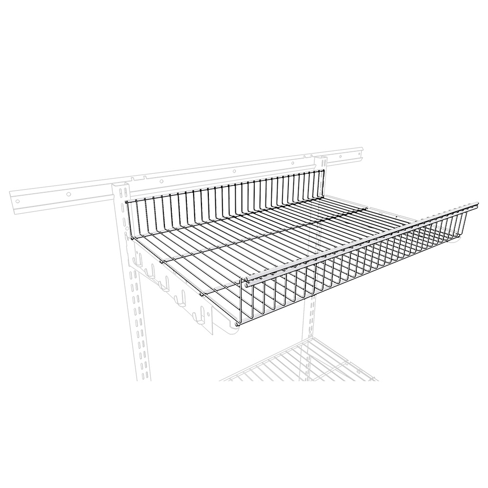 Корзина металлическая белая 903х440х85 мм Титан-GS