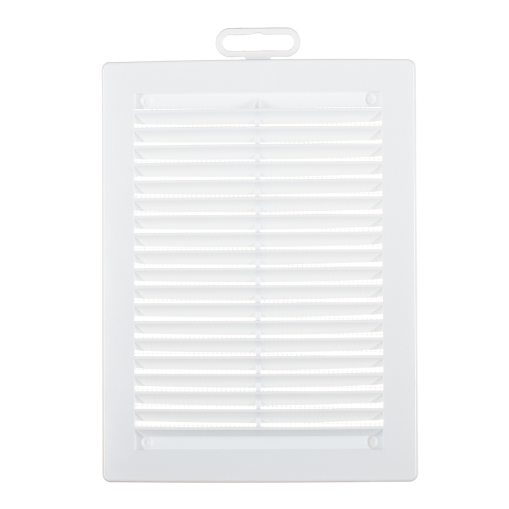 Решетка вентиляционная пластиковая приточно-вытяжная Era РЦ 150х200 мм с сеткой белая
