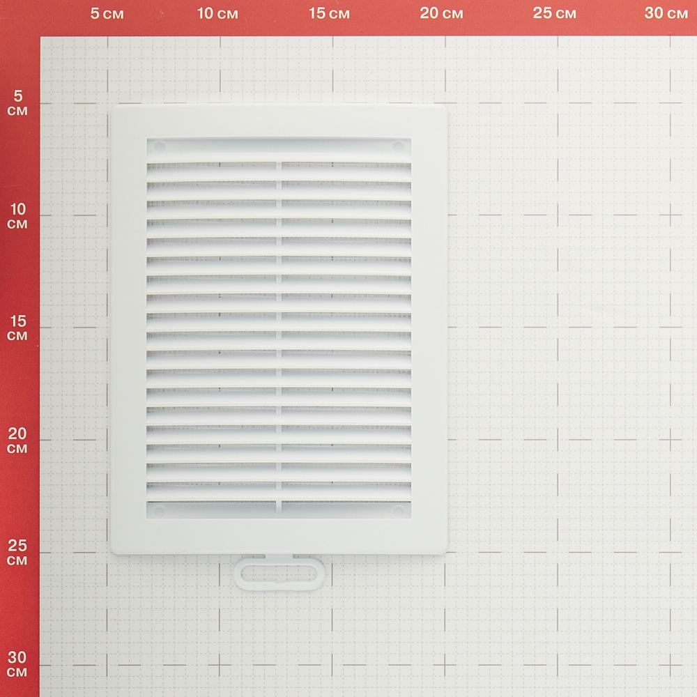 Решетка вентиляционная пластиковая приточно-вытяжная Era РЦ 150х200 мм с сеткой белая