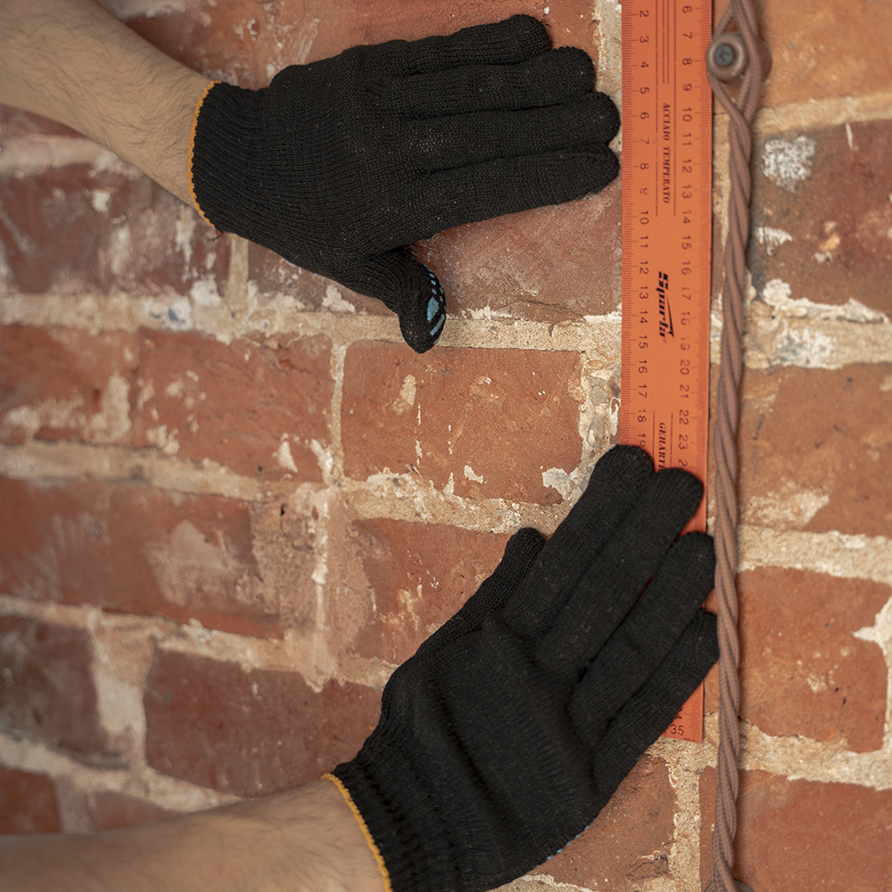 Перчатки х/б 4 нити с ПВХ покрытием черные 10 (XL)