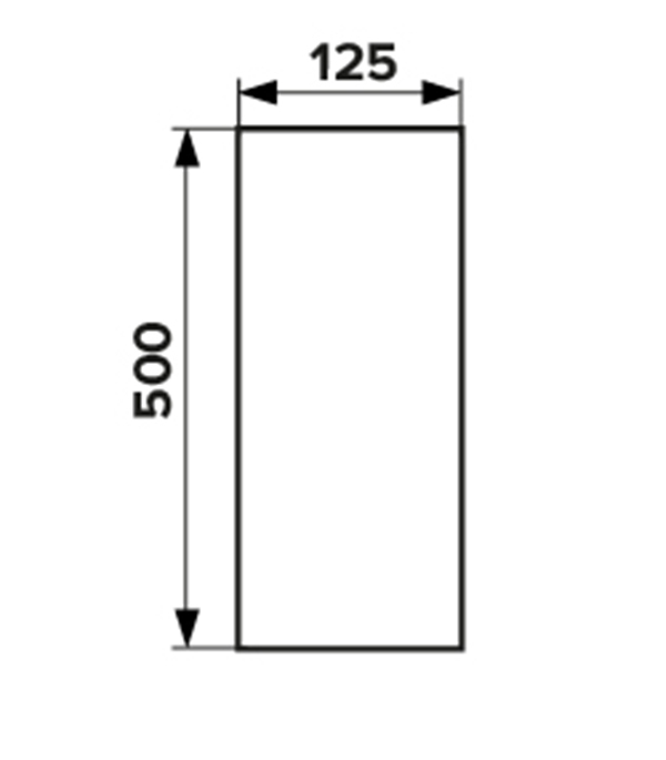 Воздуховод Era круглый пластиковый d125 мм 0,5 м