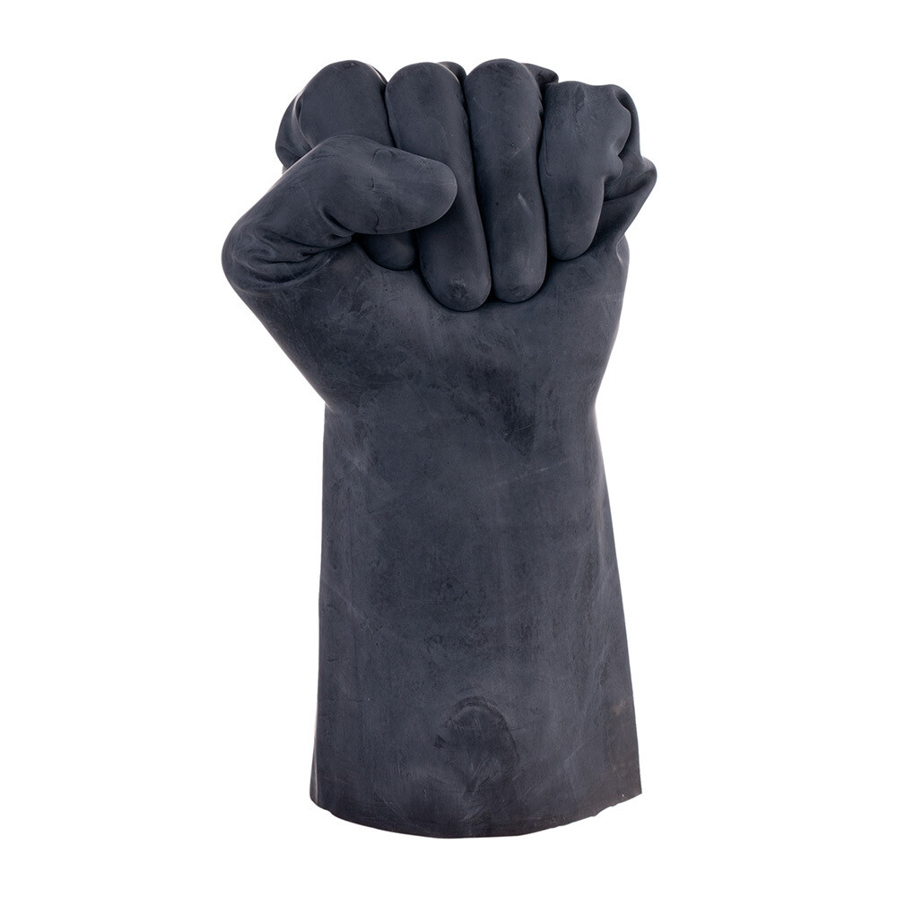 Перчатки резиновые кислотоустойчивые КЩС черные 10 (XL) (1320/1953)