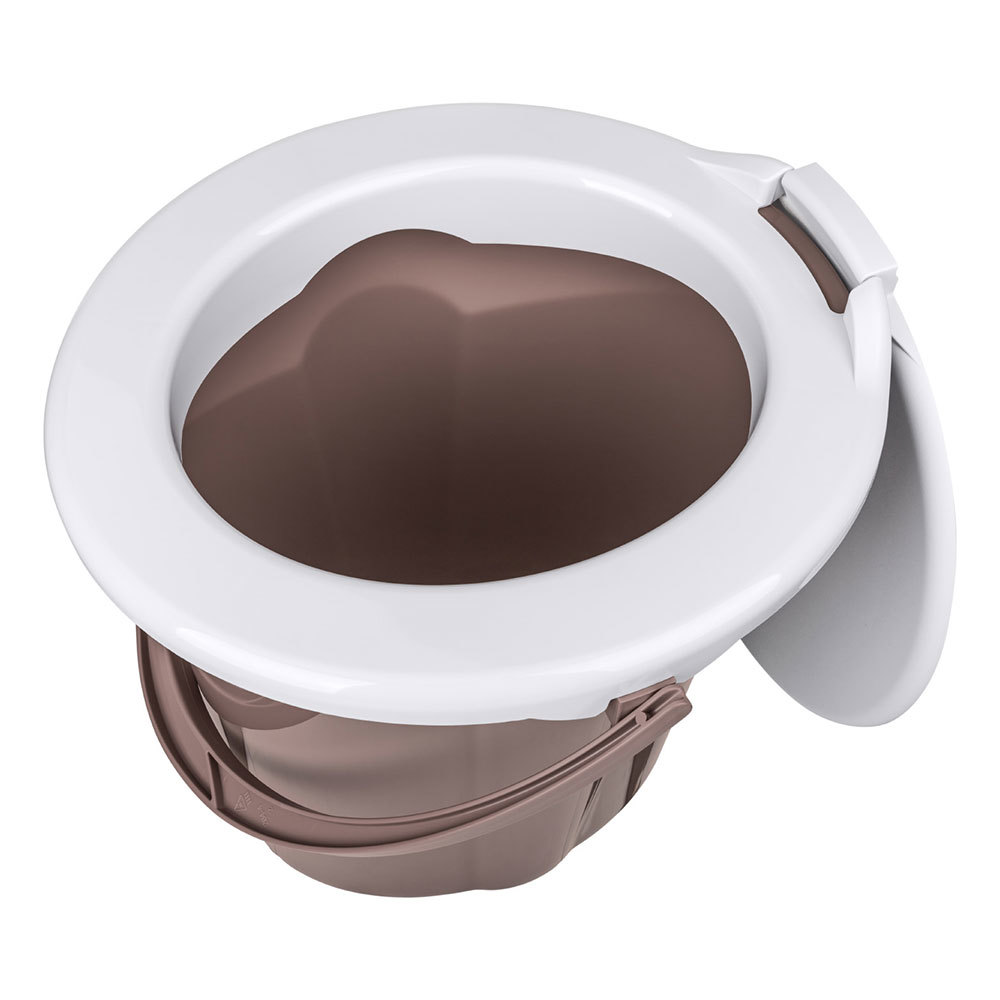 Ведро-туалет БытПласт Лотос 19 л пластиковое