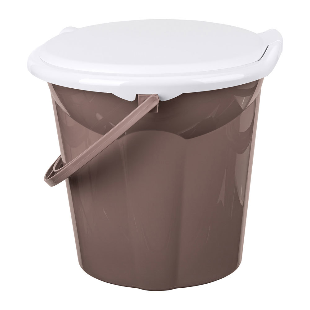 Ведро-туалет БытПласт Лотос 19 л пластиковое