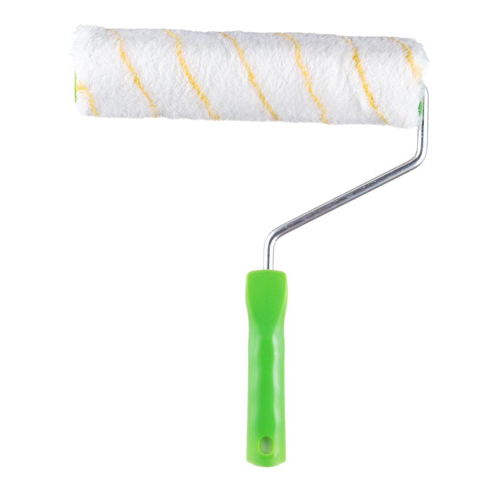 Валик полиакрил 250 мм стержень 8 мм d48 мм ворс 11 мм для водной основы с ручкой Wenzo Milano