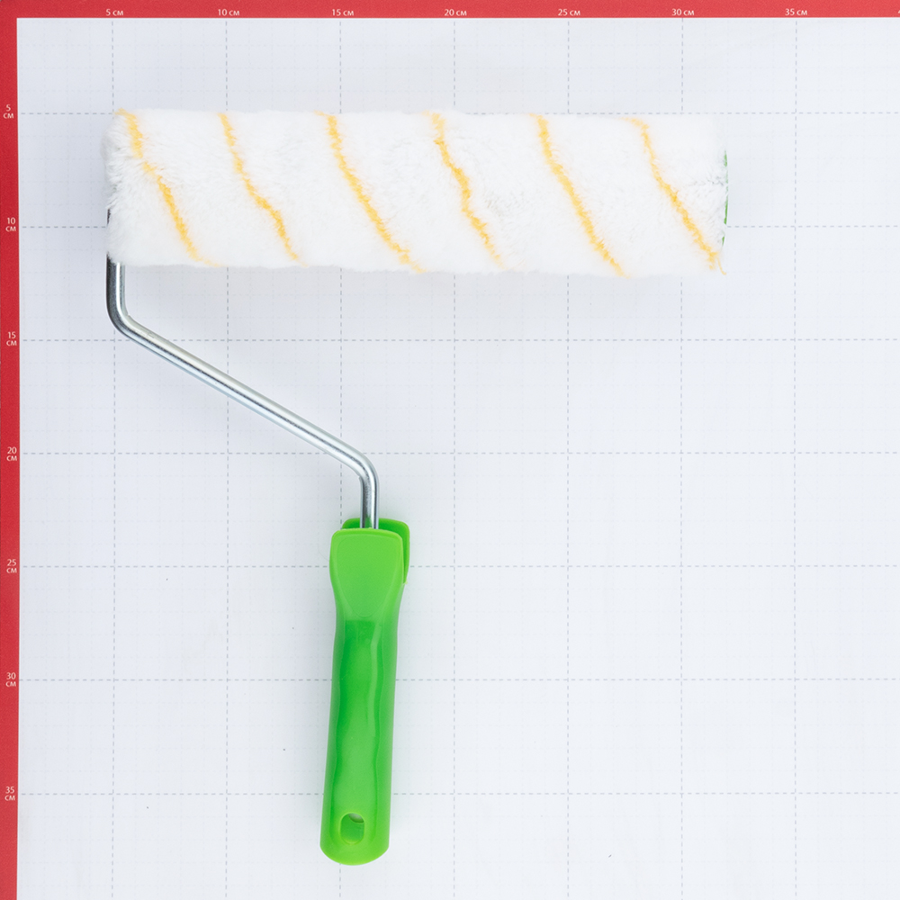 Валик полиакрил 250 мм стержень 8 мм d48 мм ворс 11 мм для водной основы с ручкой Wenzo Milano