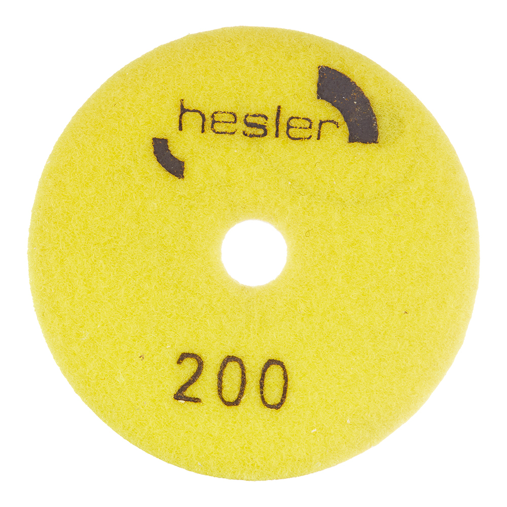 Круг алмазный шлифовальный по камню Hesler гибкий d100 мм P200 для мокрого шлифования