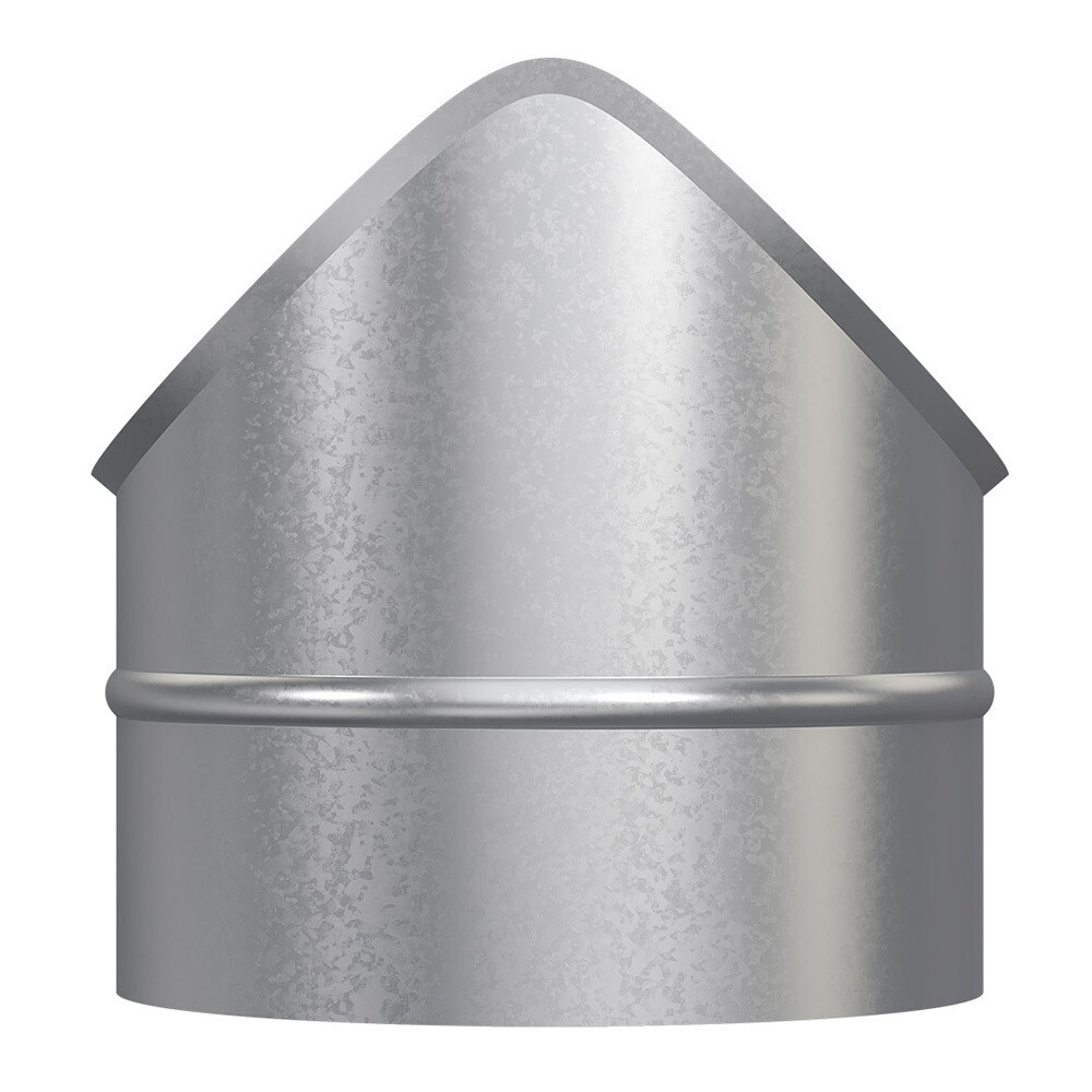 Врезка для круглых воздуховодов d160х160 мм оцинкованная