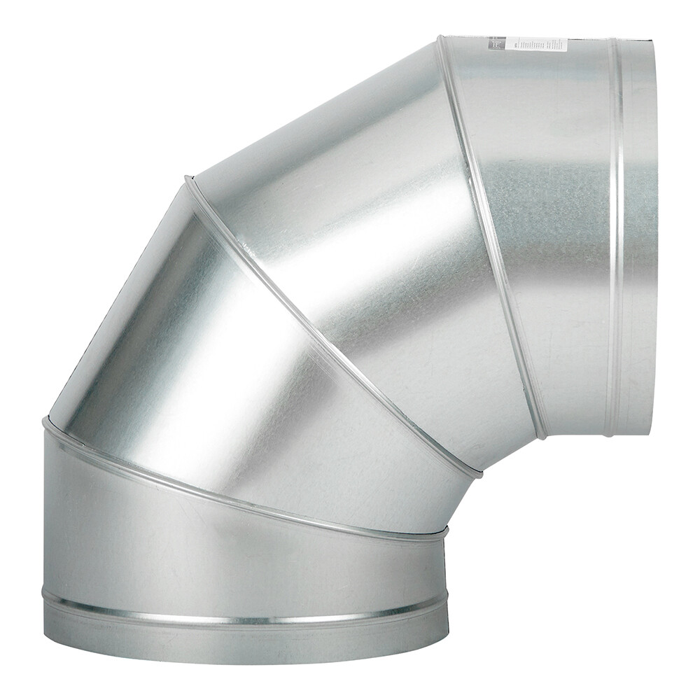 Отвод для круглых воздуховодов d315 мм 90° оцинкованный