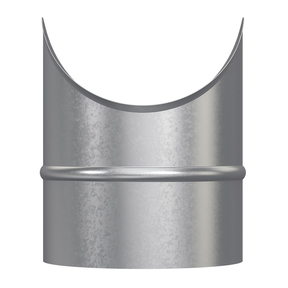 Врезка для круглых воздуховодов d125х125 мм оцинкованная