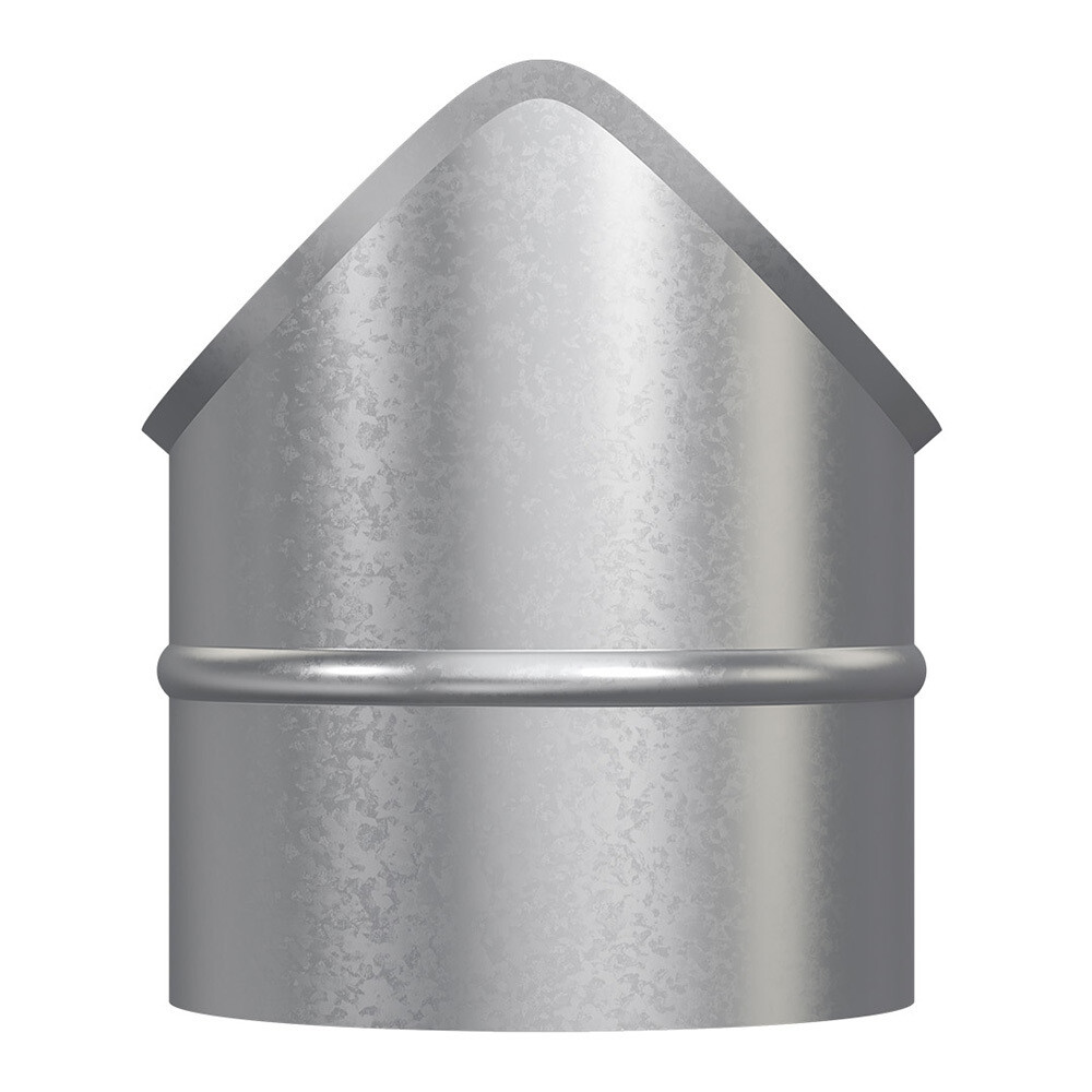 Врезка для круглых воздуховодов d125х125 мм оцинкованная