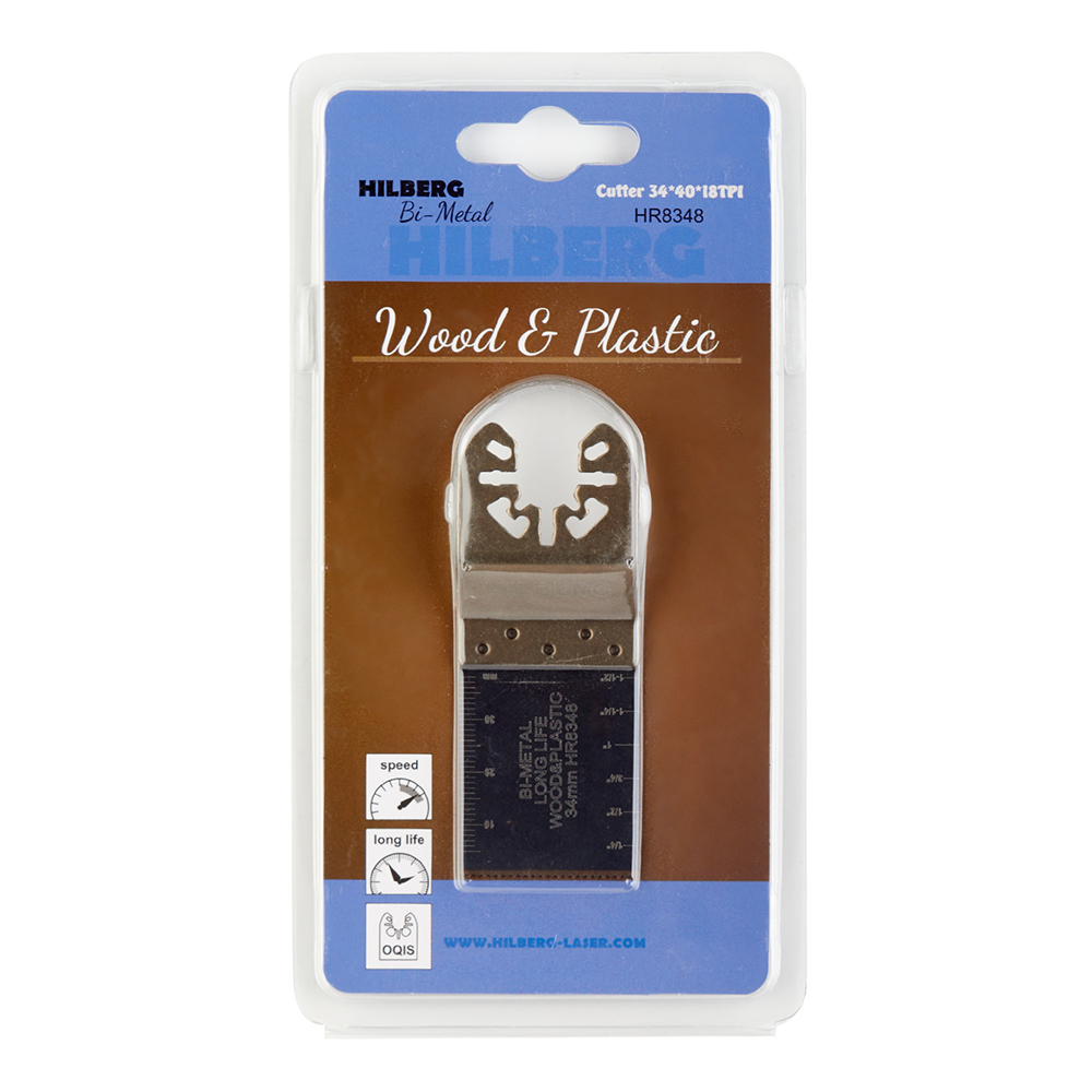 Насадка для реноватора Hilberg (HR8348) по дереву и пластику 34 мм