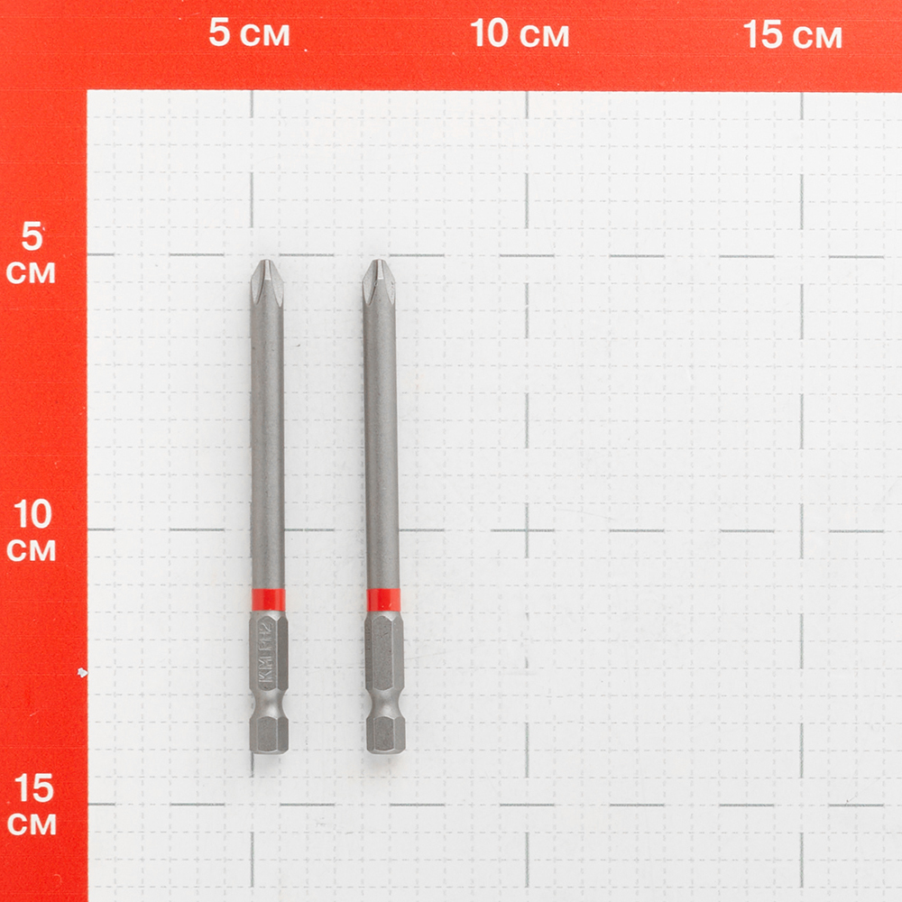 Бита КМ (882107) PH2 магнитная 90 мм (2 шт.)