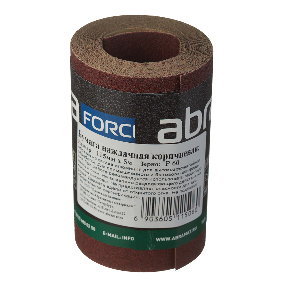 Наждачная бумага Abraforce 115 мм 5 м Р60