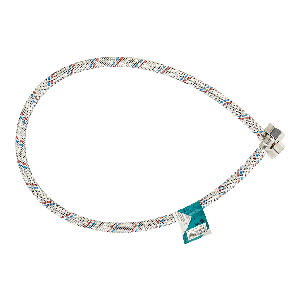 Подводка гибкая для воды 1/2 ВР(г) х 1/2 ВР(г) 80 см (1013066)