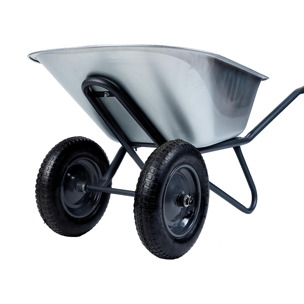 Тачка садово-строительная двухколесная Павловская Заря 120 л 250 кг (ТДУ2-М115)