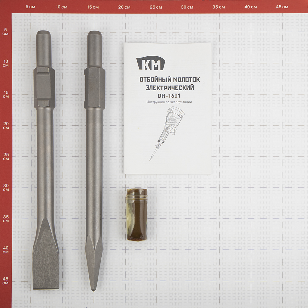 Отбойный молоток электрический КМ 1600 Вт 41 Дж HEX 30 (DH-1601)