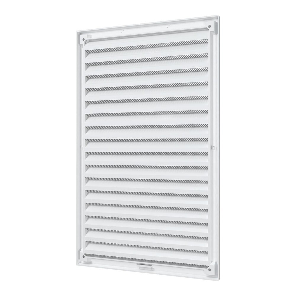 Решетка вентиляционная пластиковая приточно-вытяжная Era RZN 200х300 мм с сеткой белая