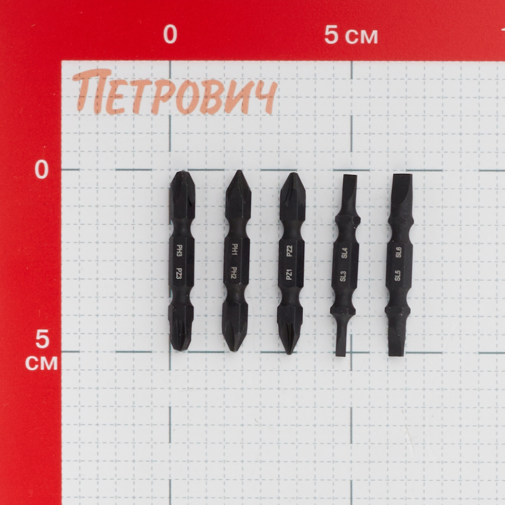 Набор бит Rage by Vira (554175) PH/PZ/SL 50 мм двухсторонних (5 шт.)