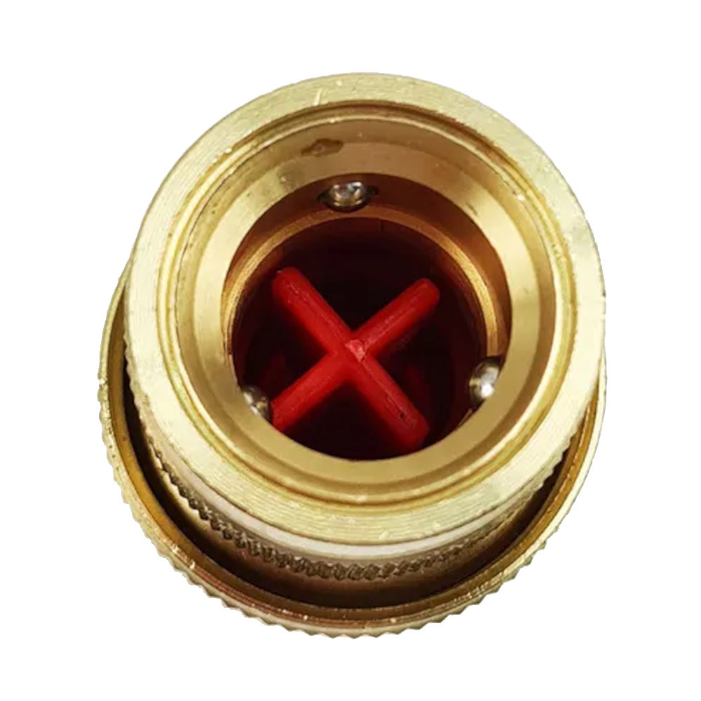 Адаптер 3/4 для соединения шлангов Профитт внутренняя резьба латунный с аквастопом (0102785-RCS)