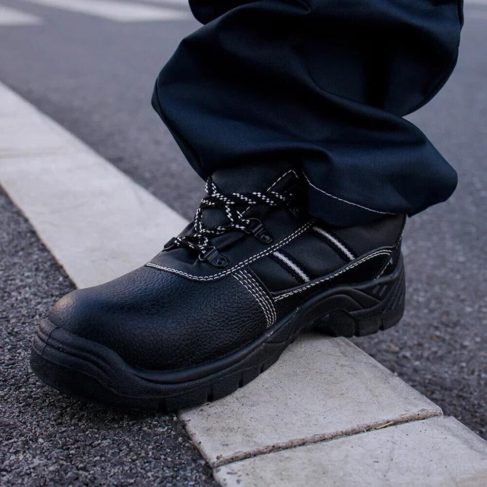 Ботинки из искусственной кожи с защитным подноском размер 45 черные Мистраль Аскет (134485)